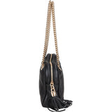 Gucci Black Leather CC Soho Shoulder Bag