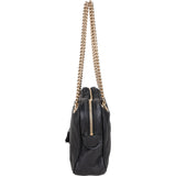 Gucci Black Leather CC Soho Shoulder Bag