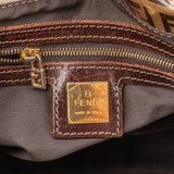 Fendi FF Monogram Baguette Mamma Handbag