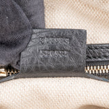 Gucci Black Leather CC Soho Shoulder Bag