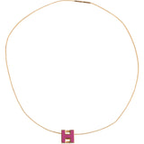 Hermès Golden Pop H Cube Necklace
