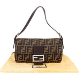 Fendi Monogram FF Zucca Baguette Shoulder Bag