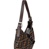 Fendi FF Monogram Baguette Buckle Shoulder Bag