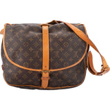 Louis Vuitton Canvas Monogram Saumur 35 Crossbody Bag