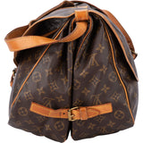 Louis Vuitton Canvas Monogram Saumur 35 Crossbody Bag