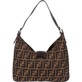 Fendi FF Monogram Baguette Buckle Shoulder Bag