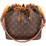 Louis Vuitton Canvas Monogram Sac Noe Petit Shoulder Bag
