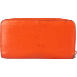 Louis Vuitton Orange Epi Leather Zippy Wallet