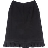 Chanel Noir Wool Skirt (FR 36 / D 34)