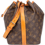 Louis Vuitton Canvas Monogram Sac Noe Petit Shoulder Bag