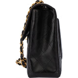 Chanel Quilted Lambskin 24K Gold Jumbo Single Flap Crossbody Bag