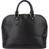 Louis Vuitton Noir Epi Leather Alma PM Handbag