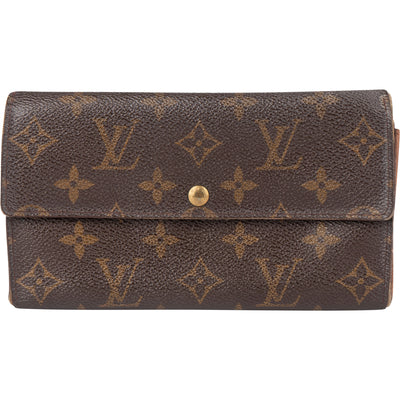Louis Vuitton Canvas Monogram Sarah Wallet - vintageandkickz