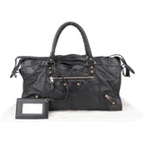 Balenciaga Black Leather City Handbag
