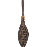 Fendi FF Monogram Baguette Buckle Shoulder Bag