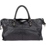 Balenciaga Black Leather City Handbag
