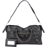 Balenciaga Black Leather City Handbag