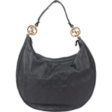 Gucci Leather GG Monogram Hobo Bag