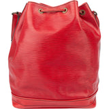 Louis Vuitton Rouge Epi Leather Sac Noe Grande Shoulder Bag
