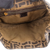 Fendi FF Monogram Baguette Buckle Shoulder Bag