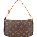 Louis Vuitton Canvas Monogram Pochette Accessoire Handbag