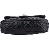 Chanel Quilted Perforated Leather Single Flap Shoulder Bag