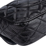 Chanel Quilted Perforated Leather Single Flap Shoulder Bag