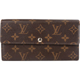 Louis Vuitton Canvas Monogram Sarah Wallet