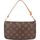 Louis Vuitton Canvas Monogram Pochette Accessoire Handbag