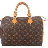 Louis Vuitton Canvas Monogram Speedy 30 Handbag