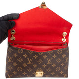 Louis Vuitton Canvas Monogram Pallas Chain Crossbody Bag