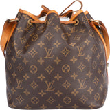 Louis Vuitton Canvas Monogram Sac Noe Petit Shoulder Bag