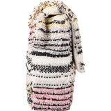Chanel Sequin Multicolor Striped Small Single Flap Crossbody Bag
