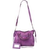 Balenciaga Purple Leather Classic City Handbag
