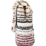 Chanel Sequin Multicolor Striped Small Single Flap Crossbody Bag