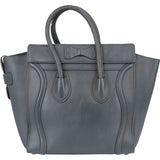 Céline Grey Leather Luggage Handbag