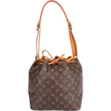 Louis Vuitton Canvas Monogram Sac Noe Petit Shoulder Bag