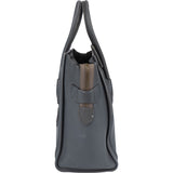 Céline Grey Leather Luggage Handbag