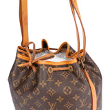 Louis Vuitton Canvas Monogram Sac Noe Petit Shoulder Bag