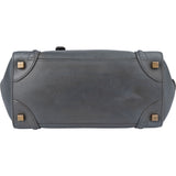 Céline Grey Leather Luggage Handbag