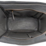 Céline Grey Leather Luggage Handbag