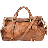 Miu Miu Brown Leather City Handbag