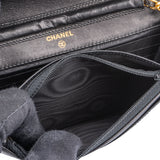 Chanel Noir Patent Leather Wallet On Chain Crossbody Bag