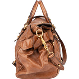 Miu Miu Brown Leather City Handbag