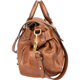 Miu Miu Brown Leather City Handbag