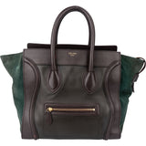 Celine Tricolor Leather Luggage Handbag