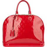 Louis Vuitton Rouge Vernis Monogram Alma GM Handbag
