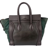 Celine Tricolor Leather Luggage Handbag
