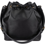 Louis Vuitton Noir Epi Leather Sac Noe Petit Shoulder Bag