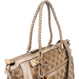 Gucci GG Monogram Bamboo Handbag